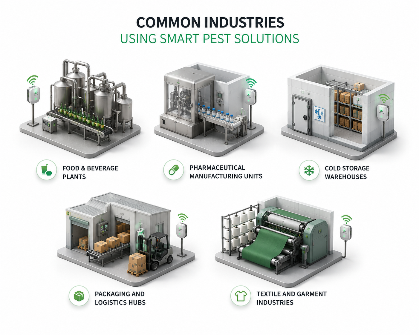 Common Industries Using Smart Pest Solutions
